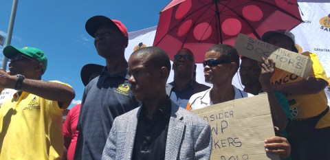 Protesting SANCO members demand overhaul of Chris Hani Baragwanath Hospital