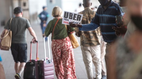 Tension mounting at South African airports as independent taxi operators masquerade as e-hailers