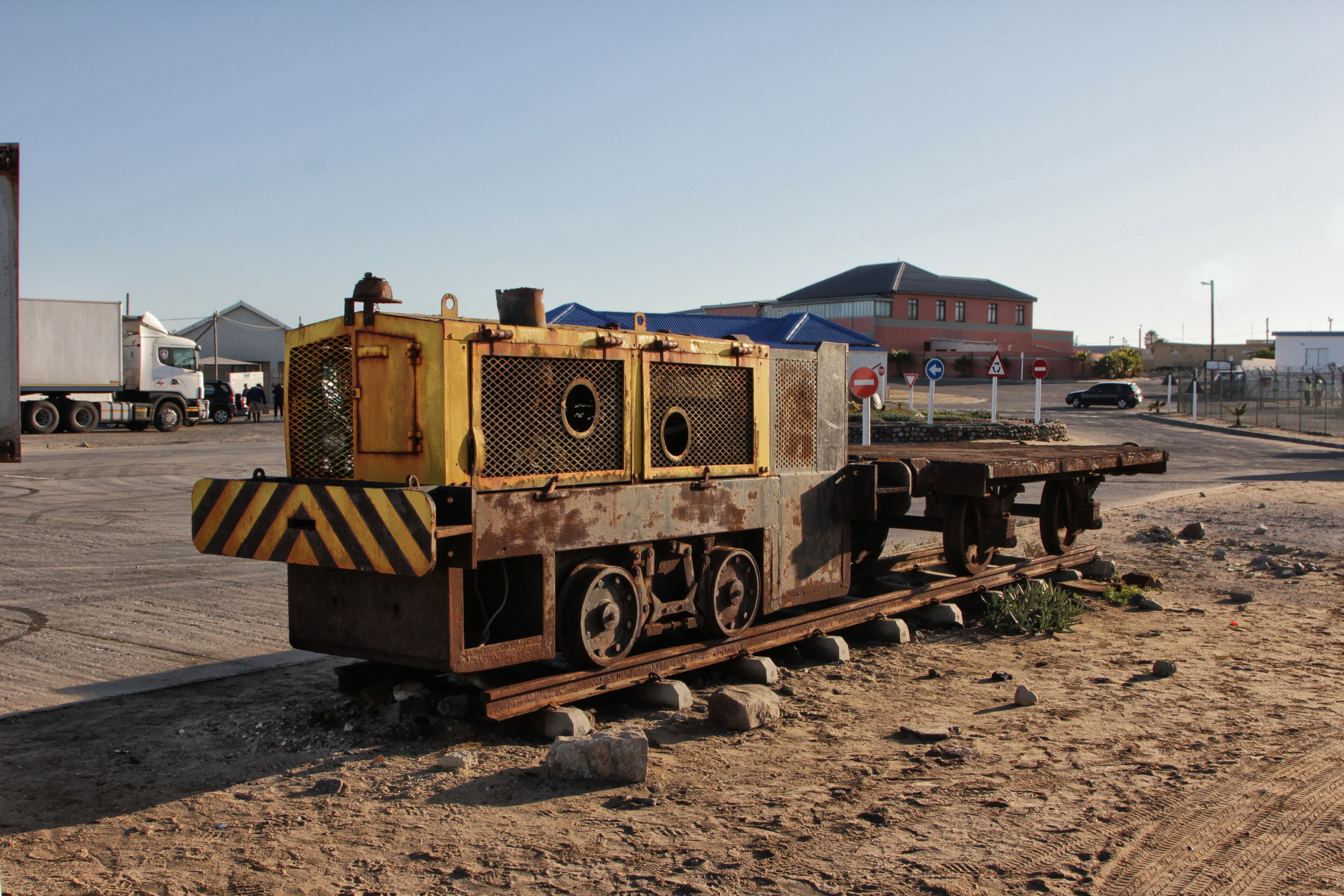Part of the historic copper train that ran on narrow gauge tracks between Port Nolloth and Okiep.