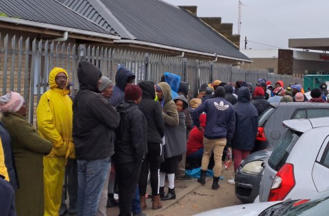 Chaos in Khayelitsha as disorganised Sassa leaves disabled grant recipients standing in the rain