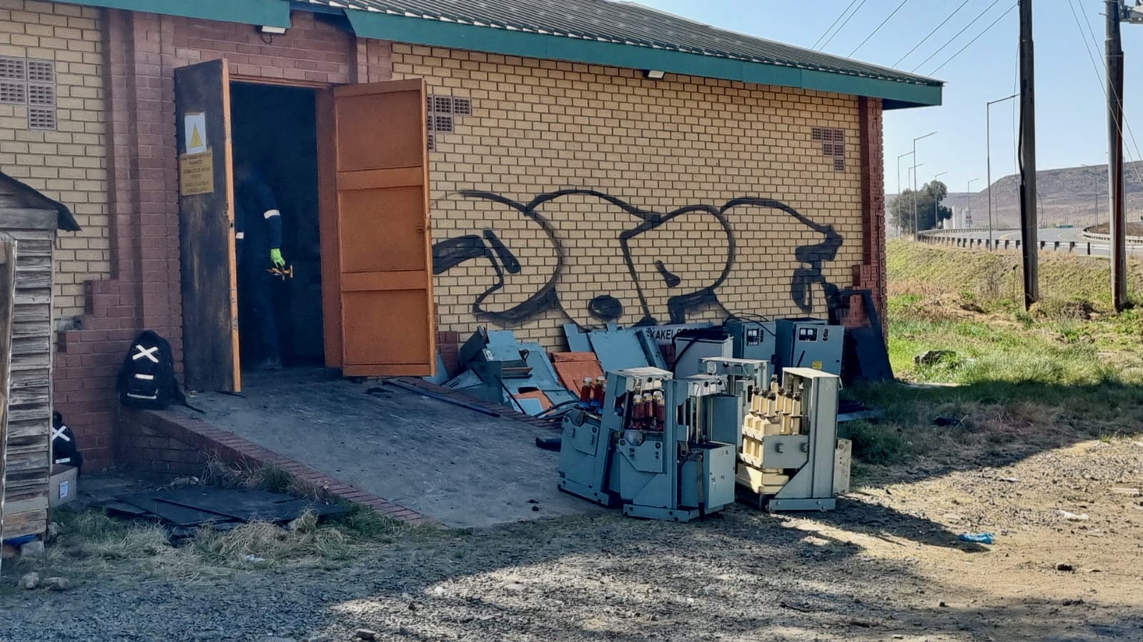 Electricity substation in Harrismith