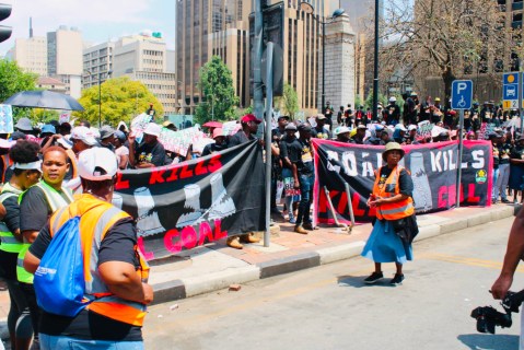 Activists in Joburg march to demand urgent action to remedy climate crisis