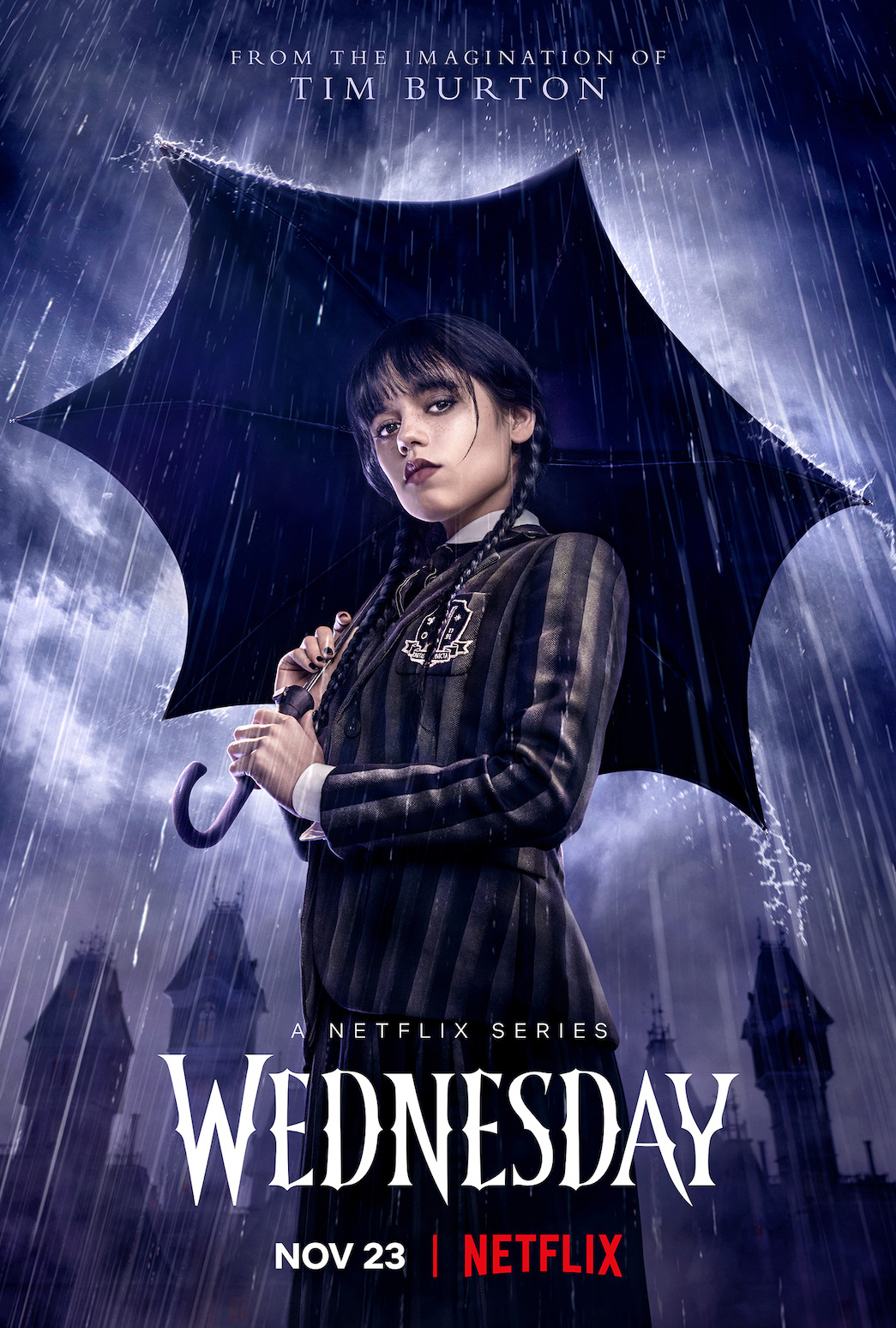 'Wednesday' series art. Image: Netflix