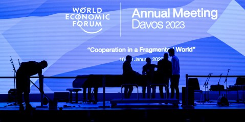 The delegation of South Africa at Davos