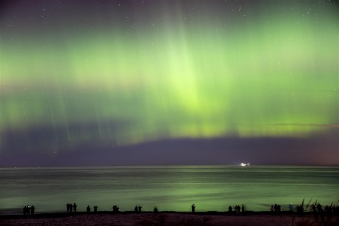 In images: Crowds mesmerized by the Northern lights
