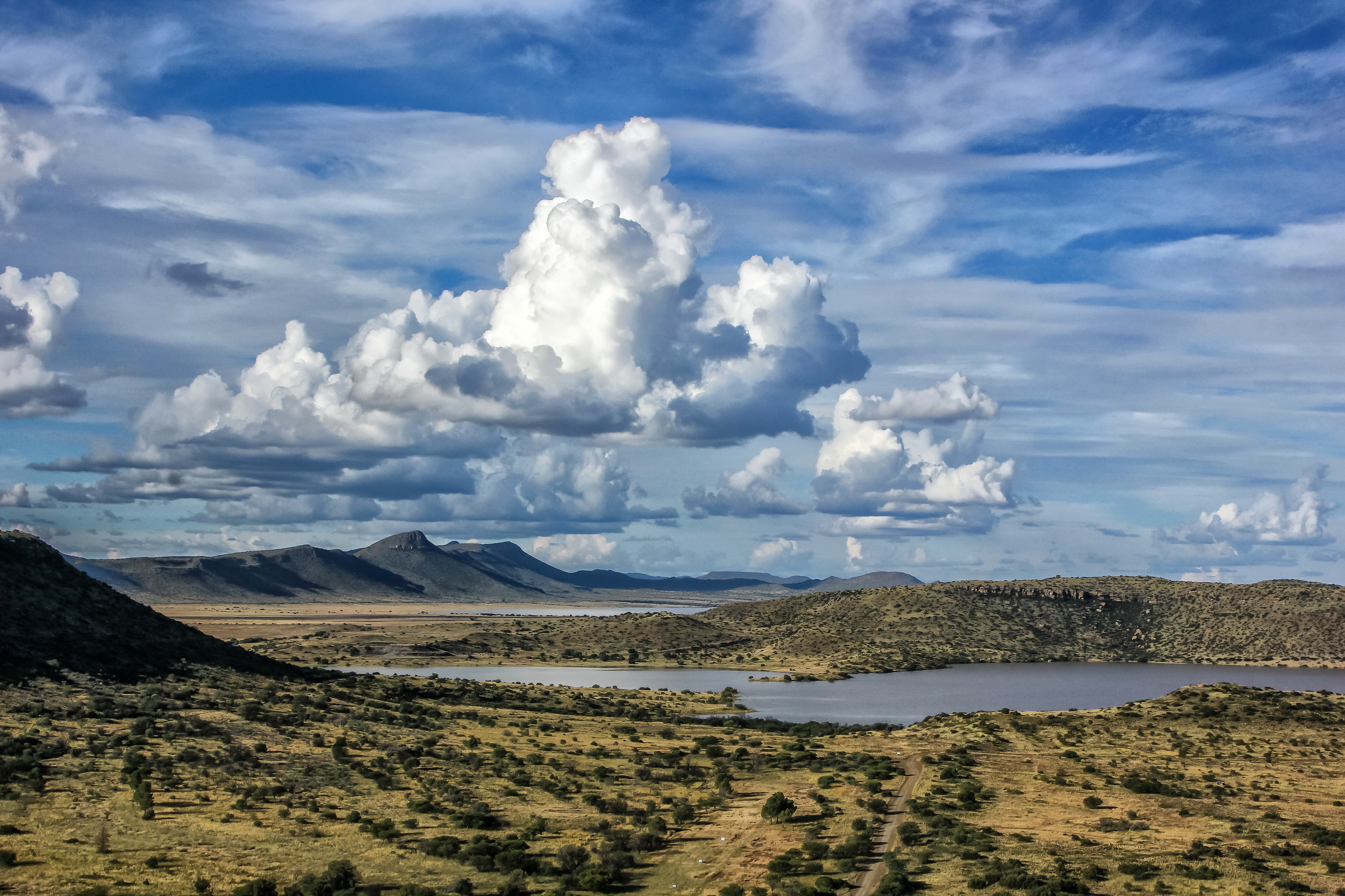 Splendid skies above the Gariep Dam, which sprawls over 370 square kilometres. Image: Chris Marais