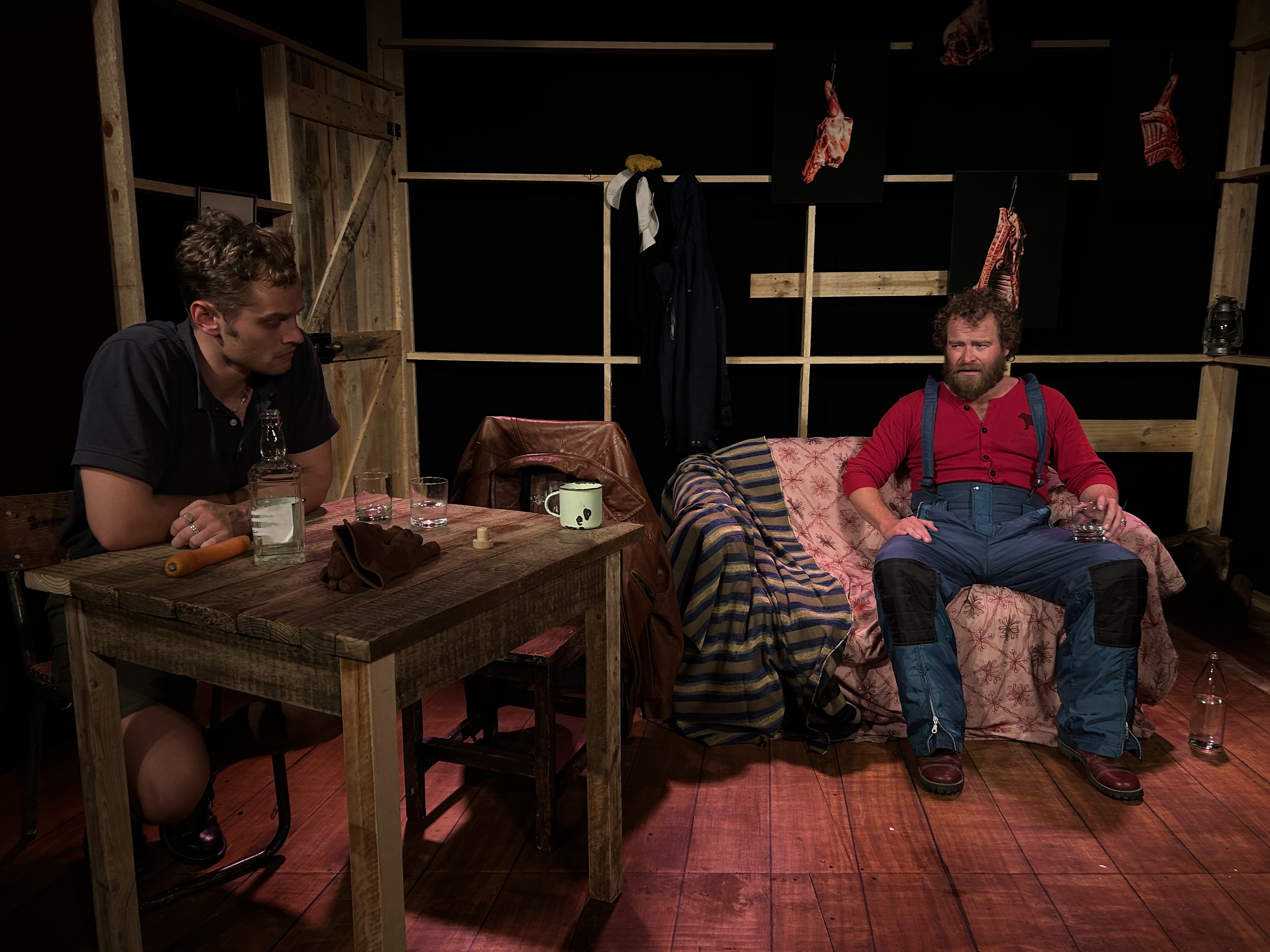 A cabin in the woods - Aidan Scott (left) and Nicholas Pauling in 'The Rangers'. Image: Daniel Newton.