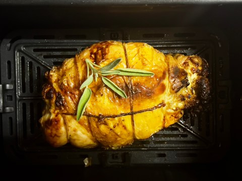 Throwback Thursday: Crown of chicken with sage and onion stuffing, air fryer style
