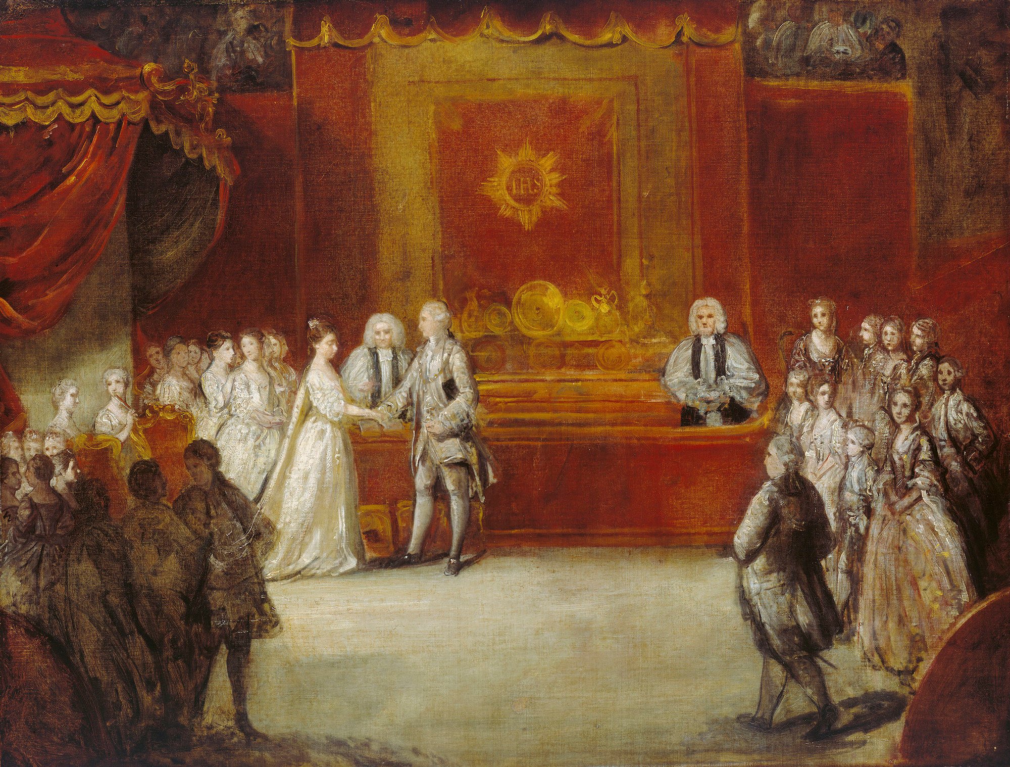 The Wedding of George III by Joshua Reynolds (1761). Image: Royal Collection