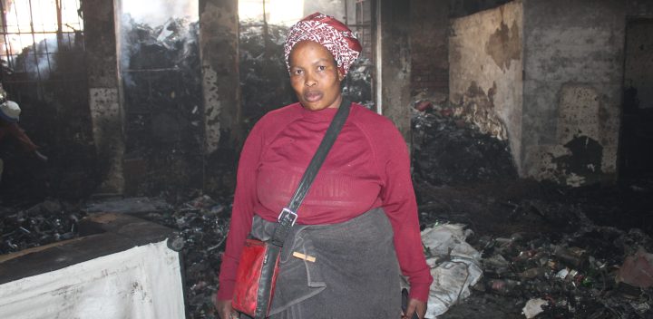 Waste pickers in Joburg’s World Trade Centre escape eviction, only to lose all in fire