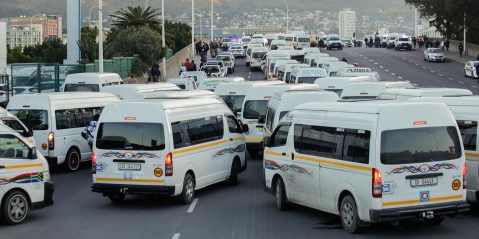 Taxis in the CBD on 1 August 2023 in Cape Town