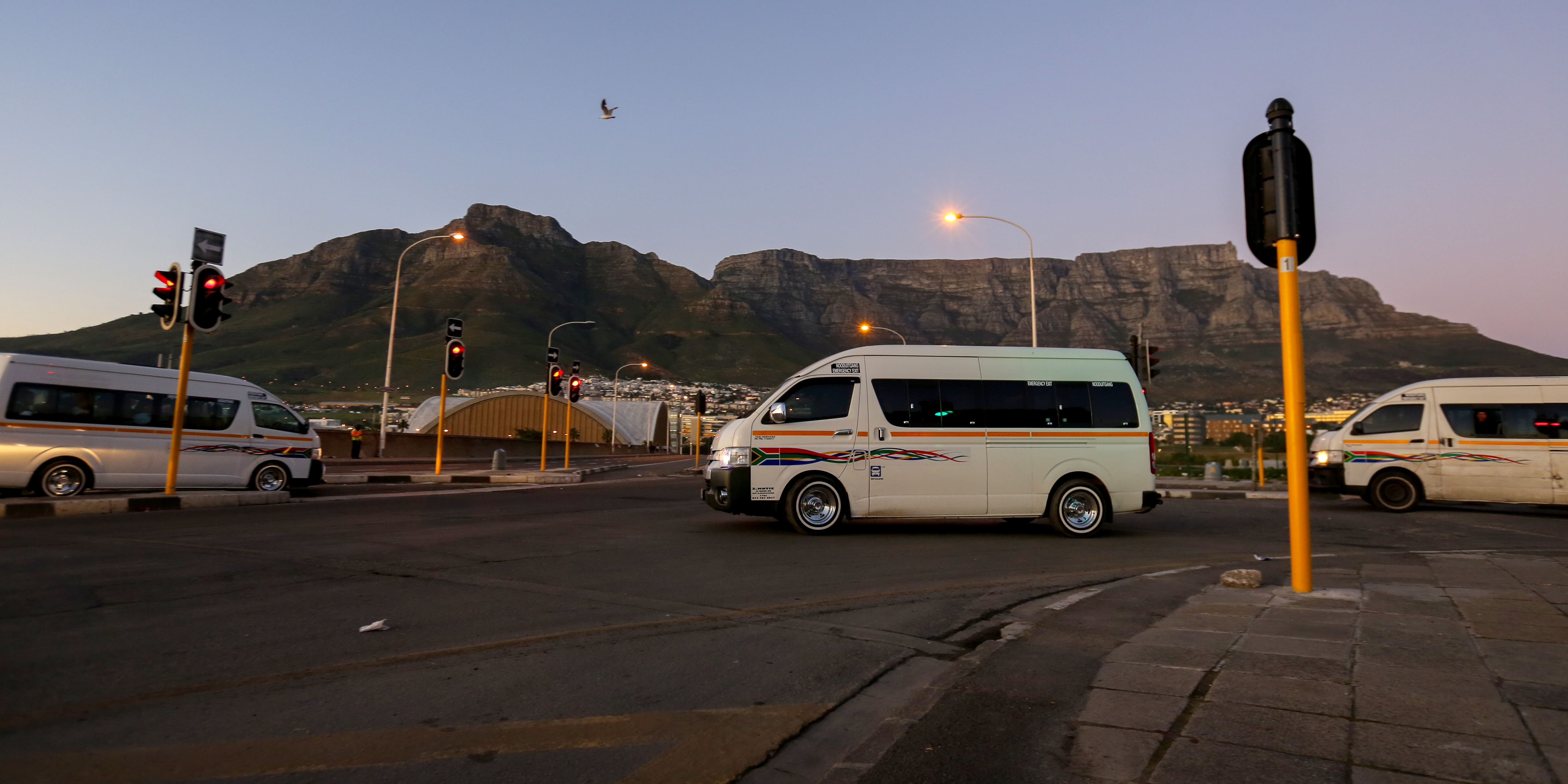 Taxis at Cape Town's CBD rank