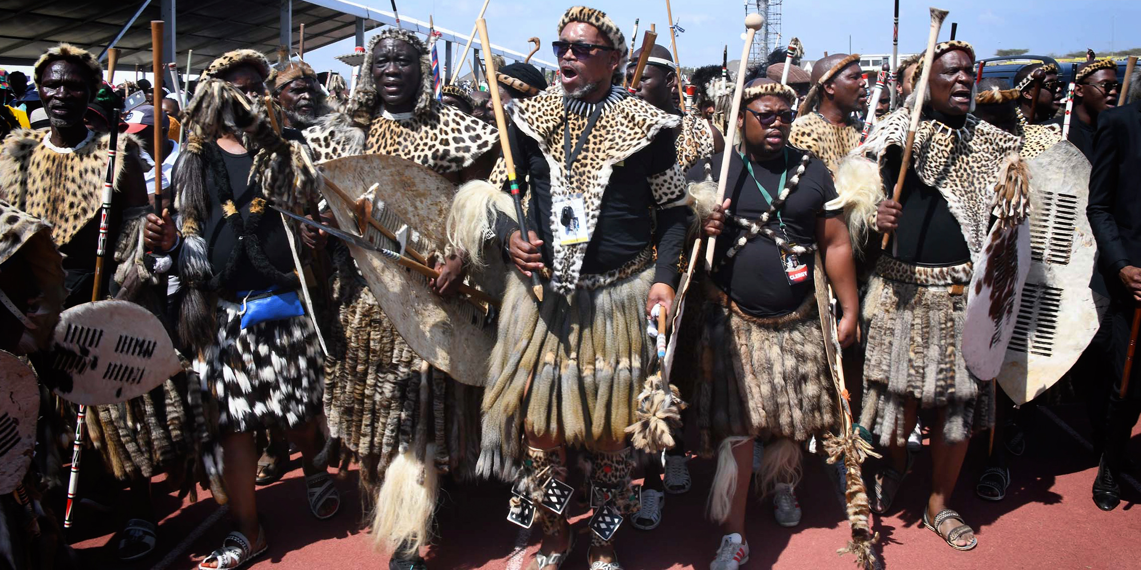 Zulu leaders at Prince Mangosuthu Buthelezi funeral