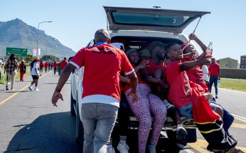 In photos – Red Beret protesters feel the heat during long walk to the Ndabeni taxi impound in Cape Town