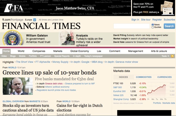Online subscriptions take FT to profitability – has print journalism just been saved?
