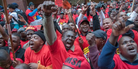 Numsa throws a strike threat for SA’s broken economy 