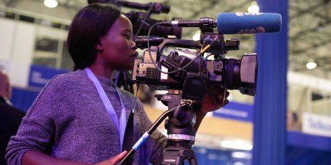 Behind the scenes: journalists sit it out at the IEC nerve centre