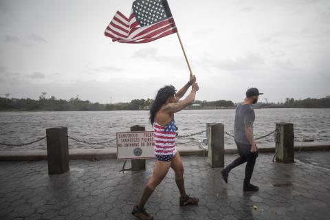 Race to rescue people stranded in US hurricane