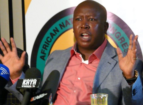 Malema doesn’t sing – but does get militant on BBC journalist
