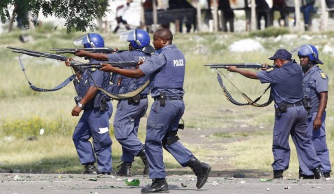 Rubber bullets fired to disperse Westbury protesters