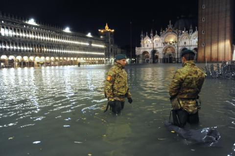 Venice devastated by second highest tide in history