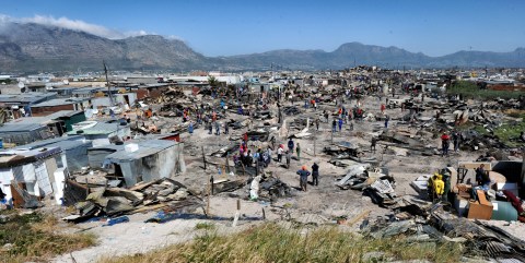 City of Cape Town destroys shacks rebuilt by fire victims